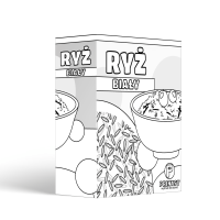 RYŻ – pudełko-kolorowanka do złożenia – PDF do pobrania