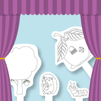 TEATRZYK KUKIEŁKOWY – kolorowanka – “Niezwykły Jeżyk Albinos” – PDF do pobrania