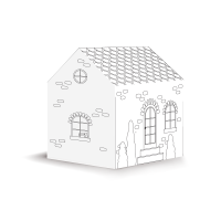 DOMEK – pudełko-kolorowanka do złożenia – PDF do pobrania