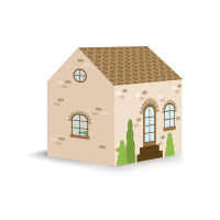 DOMEK #1 – pudełko do złożenia – PDF do pobrania