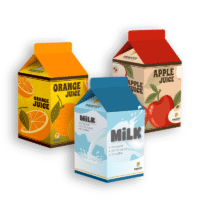 ZESTAW napojów po ANGIELSKU: juices, milk – 3 pudełka do złożenia – PDF do pobrania