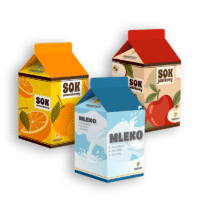 ZESTAW napojów: soki i mleko – 3 pudełka do złożenia – PDF do pobrania