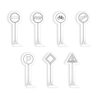 ZNAKI DROGOWE do miasta – kolorowanka – PDF do pobrania