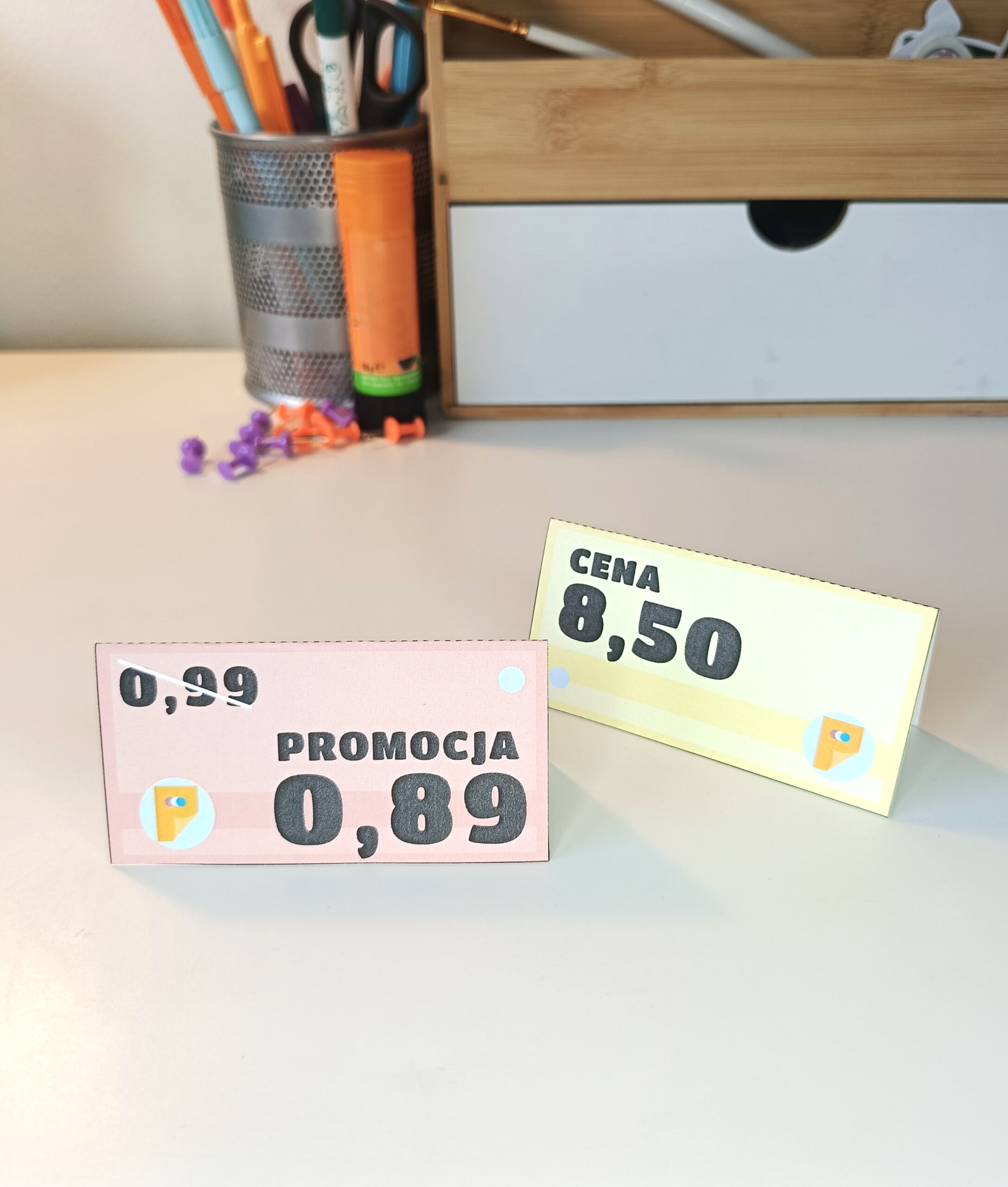 Cenówki do zabawy w sklep