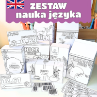 ZABAWA W SKLEP – nauka języka angielskiego w kreatywnej wersji do kolorowania