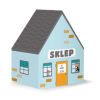 SKLEP-DOMEK – pudełko do złożenia – PDF do pobrania