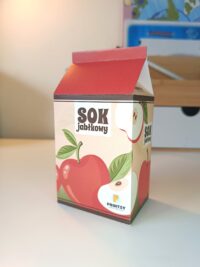 SOK JABŁKOWY – pudełko 3D do Zabawy w Sklep