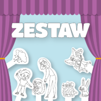 ZESTAW Teatrzyków Kukiełkowych – wspólna zabawa, historie i rozmowy – wersja do pokolorowania